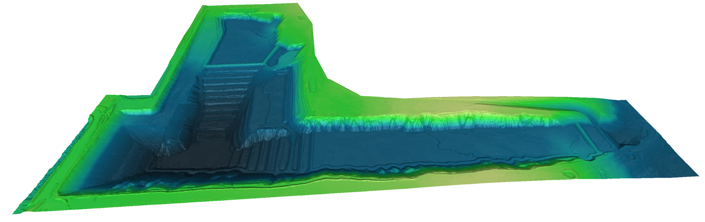 Mining Aerial LiDAR 3D survey Scanning Survey for volumetric analysis